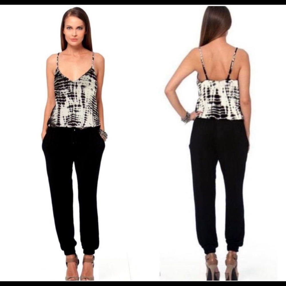 Gypsy 05 black and white tie dye jumpsuit